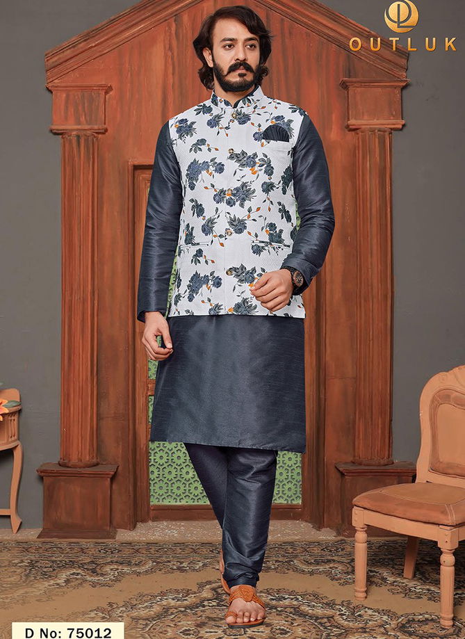 Outluk Vol 75 Festive Wear Wholesale Kurta Pajama With Jacket Collection